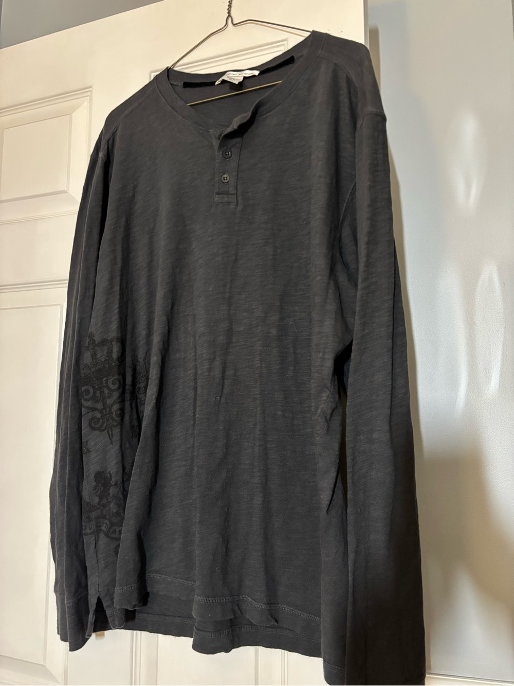 Kenneth Cole New York Charcoal Long-Sleeve Henley